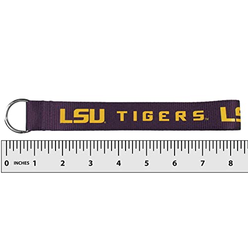 Durable LSU Tigers Lanyard Key Chain - 8 Inches Purple