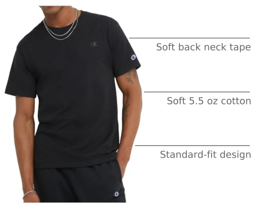 Men's Classic Short Sleeve T-Shirt - Large, Black
