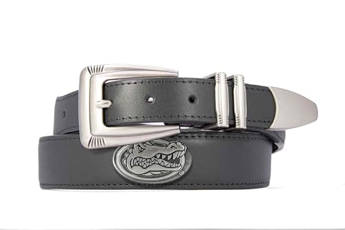 Florida Gators Leather Concho Belt - Crocodile Tip - 38