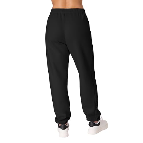 Hanes Women's Midweight Fleece Joggers Plus Large Black - Pockets, 30"