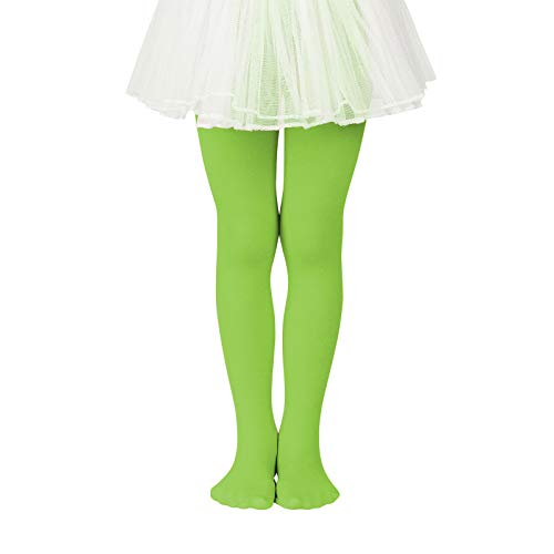 Girls Ballet Dance Tights for Toddler 1-3T - Fluorescent Green