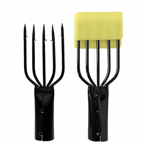 Barbed Fishing Spear - 4/5 Prong Spearhead for Frogs & Fish