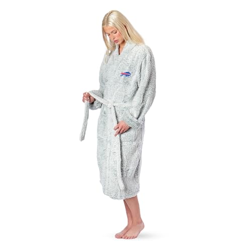 Sherpa Bath Robe - Buffalo Bills - Small/Medium - Gray