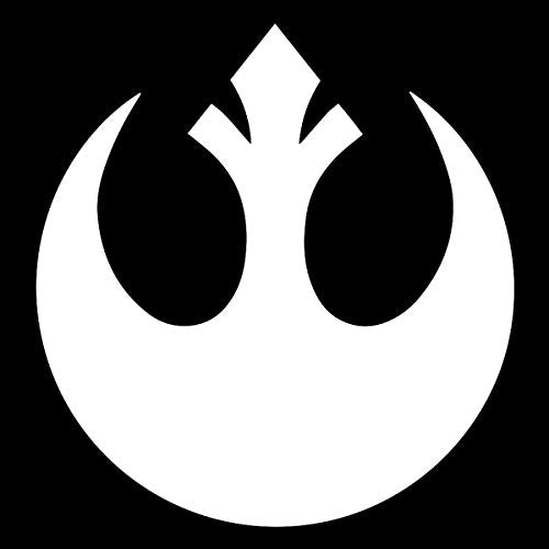 Rebel Alliance Logo Vinyl Decal - Weatherproof 5" - White