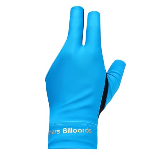 3-Finger Pool Glove for Left Hand - Breathable Non-Slip Billiard Glove
