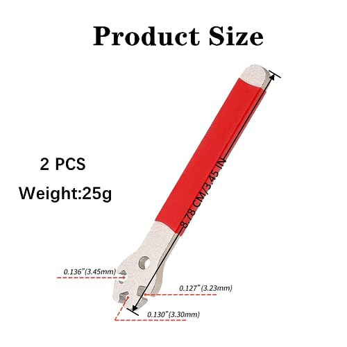 Bicycle Spoke Wrench Set - 2 Durable Tools with Anti-Slip Handle