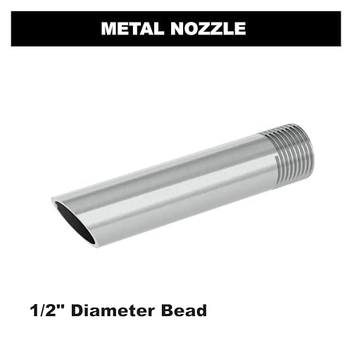 Albion Engineering Company 32-55 Style A Standard Round Metal Caulking Gun Nozzle, 1/2" Diameter Bead