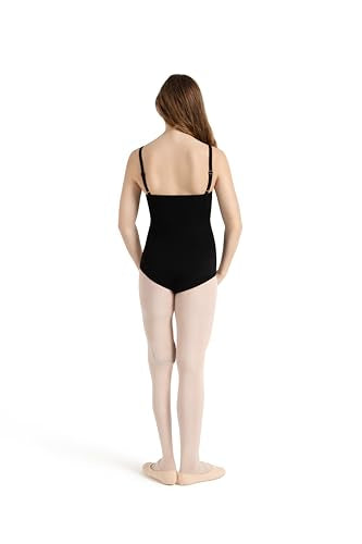 Capezio Women's Camisole Leotard with Bra Support - Black, Size S (4-6)
