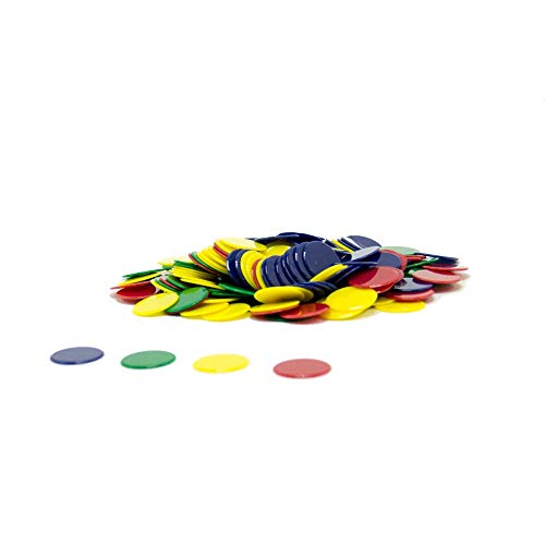 Plastic Math Counting Chips - 200 Piece Educational Manipulatives Set
