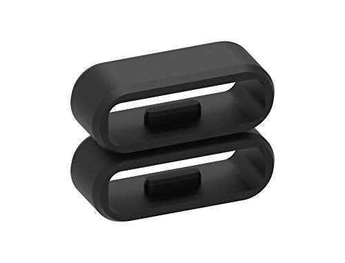 Silicone Fastener Clips for Garmin Smartwatch Bands - Black