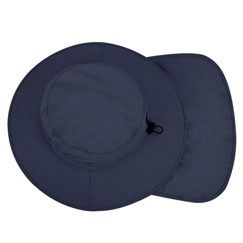 Rosoz Sun Hat for Men & Women with Neck Flap - UPF 50+ Fishing Hat, Navy ( variation: Navy / 1 )