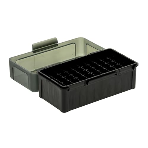Hinge-Top Ammo Storage Box - 50 Count 509 - Durable Polymer Case