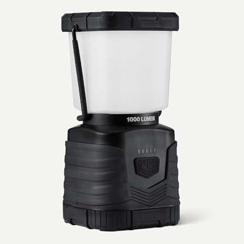 Amazon Basics 1000 Lumen LED Camping Lantern, 360° Dimmable, IPX4 Water Resistant