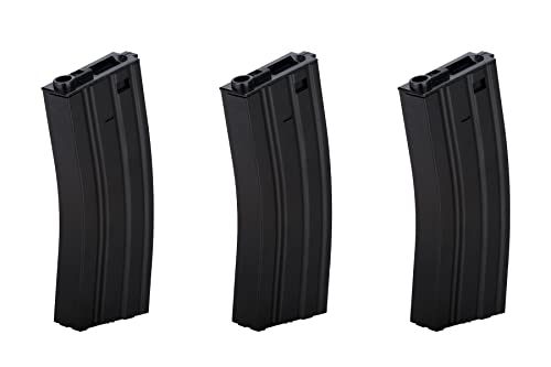 High Capacity 300 Round Airsoft Magazine - Metal Shell, Black