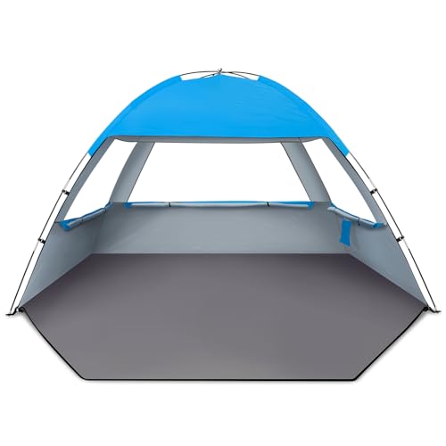 Beach Tent Sun Shelter for 3-8 Persons, UPF 50+ UV Protection