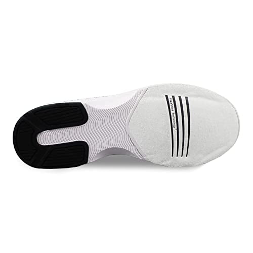 ELITE Men's Peak Bowling Shoes - 40% Lighter, Breathable Knit Uppers, Universal Soles - Size 10.5, Black/Grey