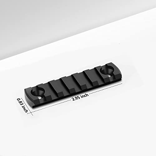 Aluminum Single-Sided Standard Rail Accessory Set - Squared Corner