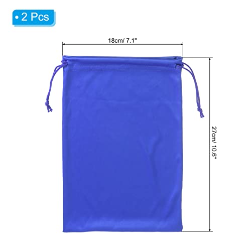 Microfiber Ski Goggle Bag - Soft Storage Sleeve, Blue