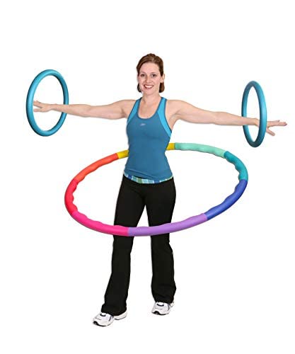 Weighted Arm Hoop Workout - 2 Hoops, 0.9kg - Foam Covered
