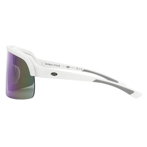 Rawlings Youth Luna Drift Jr. Shield Sunglasses, White, 137mm