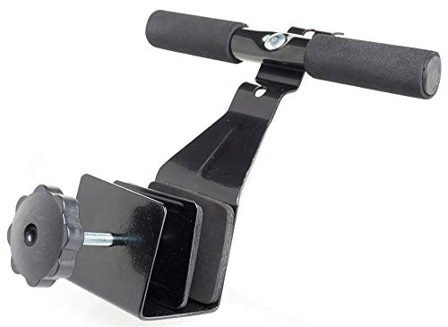 Adjustable Doorway Sit-Up Bar for Home Workouts - Black