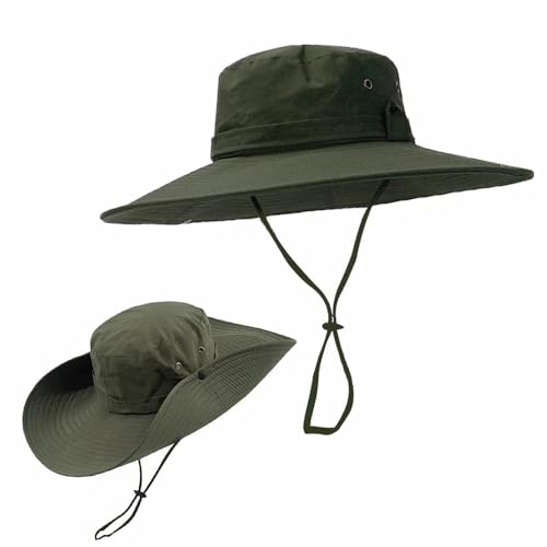 Waterproof Breathable Wide Brim Bucket Sun Hat with UV Protection