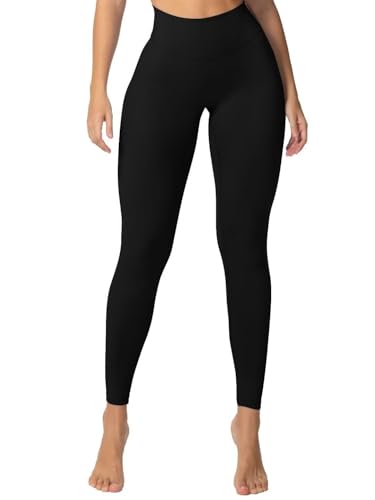 Sunzel Sunzfly 25" Inseam Black High-Waisted Butt Lift Workout Leggings for Women