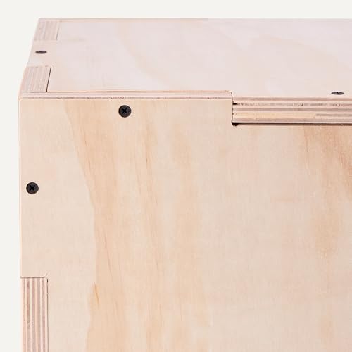 Plyometric Jump Box - 3-in-1 Adjustable Height 14"x12"x16"