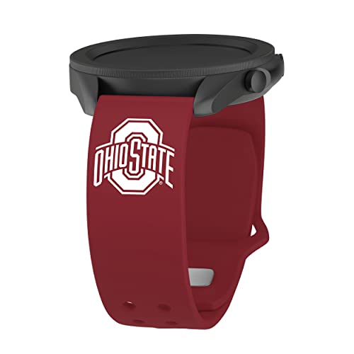 Ohio State Buckeyes Silicone Sport Band 20mm - Crimson