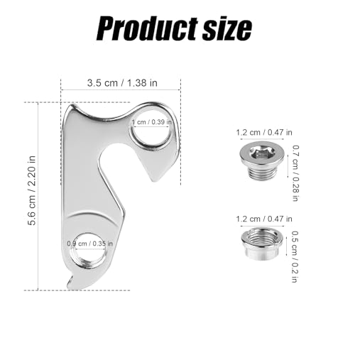 Aluminum Alloy Bicycle Derailleur Hanger with Screws