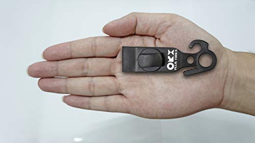 ORXPLUS 4-Piece Knot-Free Tarp Clips with Hook - 3.54 Inch Camping Clamp Set