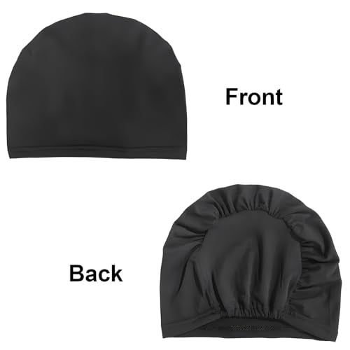 Cmonie 12-Pack Large Solid Women Chemo Beanie Turban Hats - One Size Stretchy Head Coverings