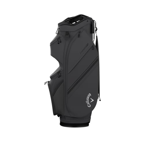 Chase 14 Golf Cart Bag - Charcoal with Putter Well & GPS Pocket