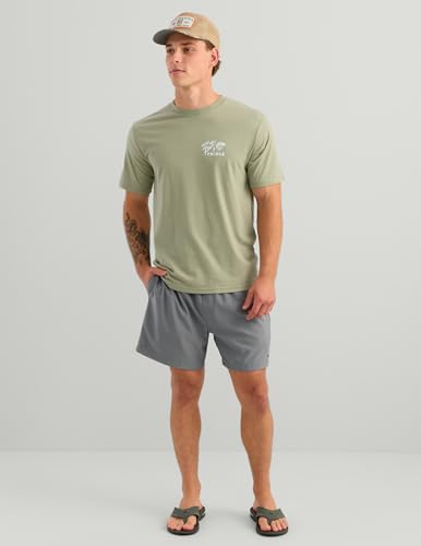 HUK Men's Short Sleeve Performance Fishing T-Shirt - Seagrass Large