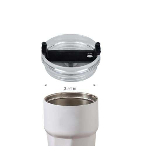 40 oz Tumbler Lid Replacement - Spill Proof Cover for Stanley - Black