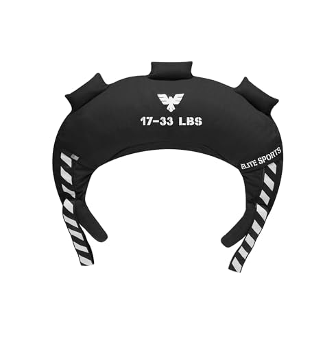 Bulgarian Canvas Sandbag - 33 LBS Black, Durable Fitness Training