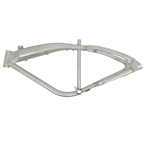 Gas Bicycle Frame with Built-In 3.4L Tank - Brushed Aluminum