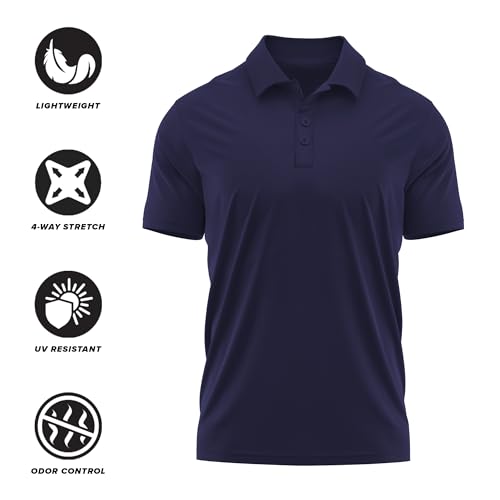 Men's Short Sleeve Polo Shirt with NCAA Logo Collection