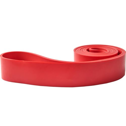 WSAKOUE Red Resistance Band Set for Pull-Ups – 5 Levels, Natural Latex Exercise Bands