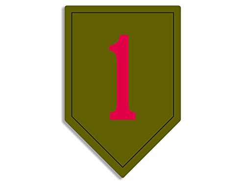 1st Infantry Division Sticker - US Army Vinyl Decal 3 x 4 Inch