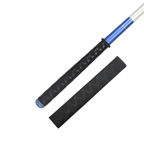 Non-Slip Fishing Rod Handle Grip Wrap - 39" Length, 19/32" Diameter, Black