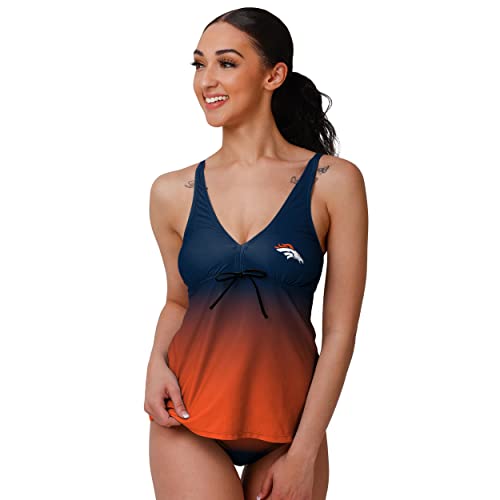 Denver Broncos Gradient Tankini Top - Officially Licensed Swimwear