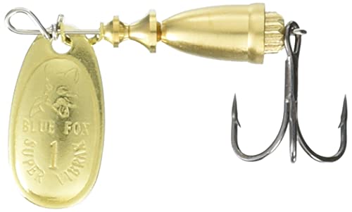 Classic Vibrax Fishing Lure - Gold Plated 1/8 oz Spinner