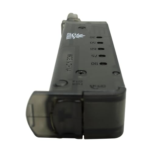Compact 90 Round Airsoft Speed Loader with Adapter - Black