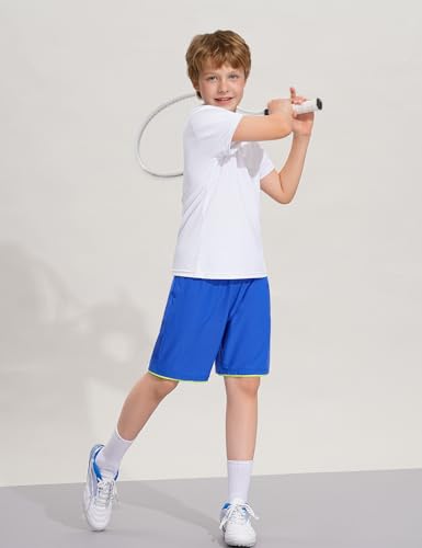 Boys Athletic Shorts - Quick Dry Active Sports Shorts for Kids