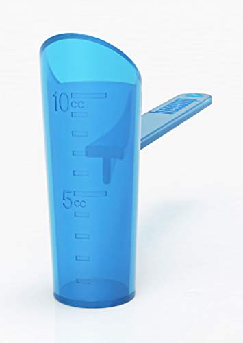 No Spill Water Bottle Scoop for Supplements - BPA Free, Blue