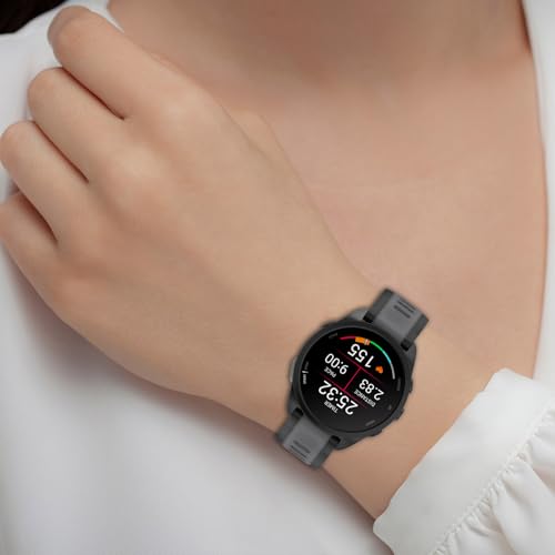 20mm Silicone Replacement Watch Band for Garmin - Black