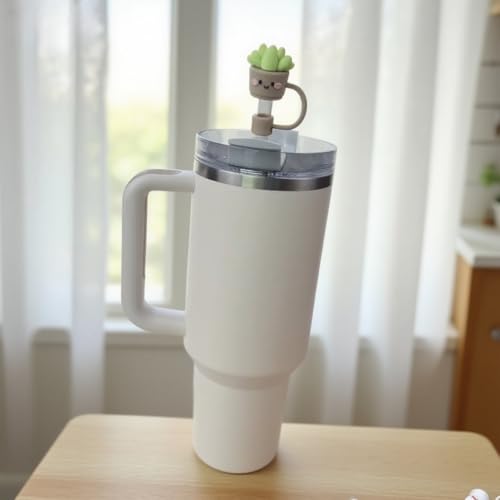 Succulent Potted Plant Straw Covers for 10mm Tumbler Straws