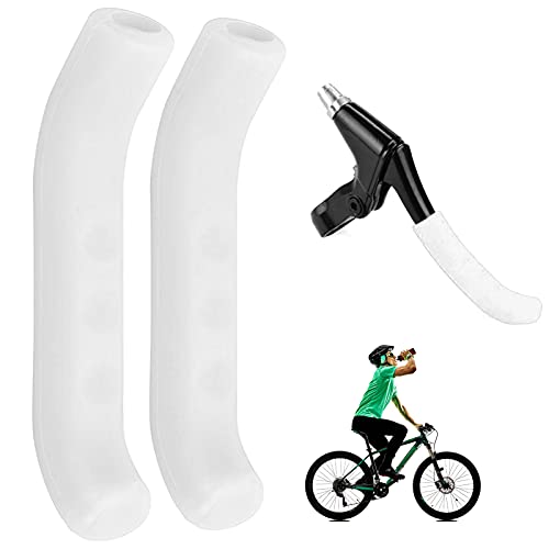 Non-Slip Bike Brake Grip Covers - 2PCS White