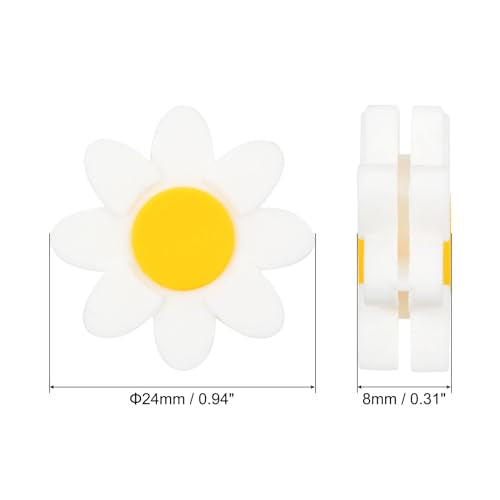 Tennis Racket Dampeners - Soft Silicone Vibration Dampeners - White